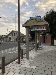 大雄山線の大雄山駅のバス停 1番の道了尊最乗寺行きの