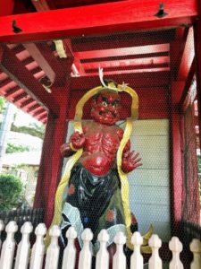 大雄山最乗寺 道了尊仁王門の吽形像