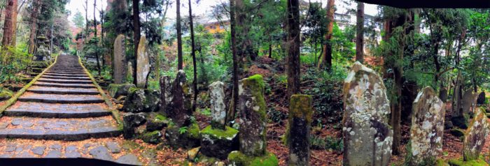 大雄山最乗寺の参道と石碑