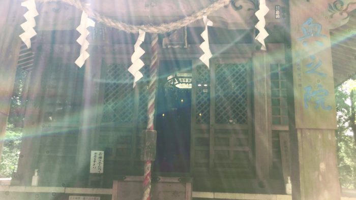 大雄山最乗寺 奥の院 後光が差