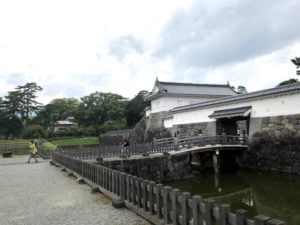 小田原城の住吉橋と銅門
