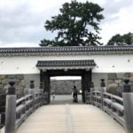 小田原城の銅門(あかがねもん)と住吉橋