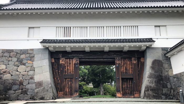 小田原城の銅門(あかがねもん)