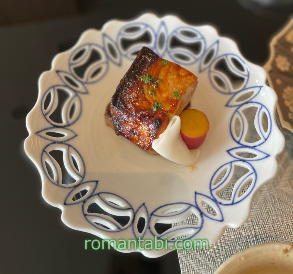 熱海パールスターホテル・日本料理 舳 MIYOSHI・ランチメニューの昼会席の焼き物