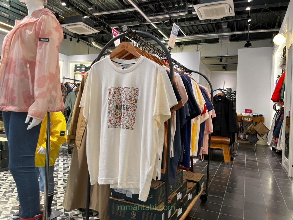 御殿場アウトレットのAigle ( エーグル )のTシャツのジャケット