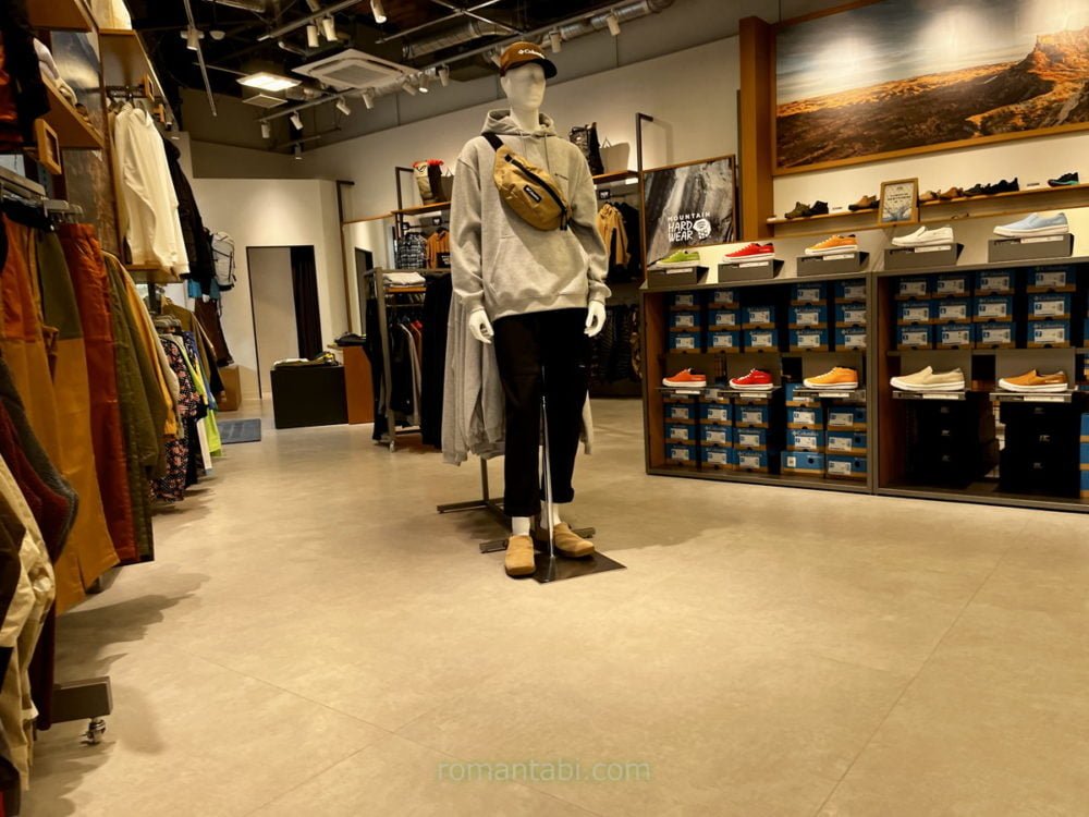 御殿場アウトレットのColumbia Sportswear店内