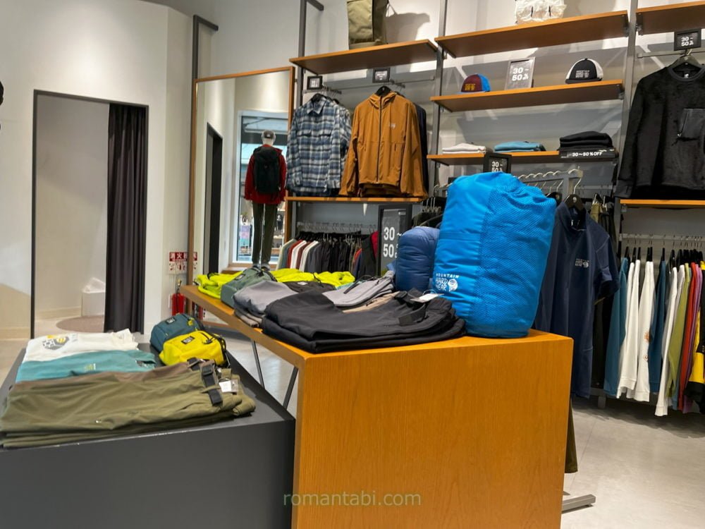 御殿場アウトレットのColumbia Sportswear店内