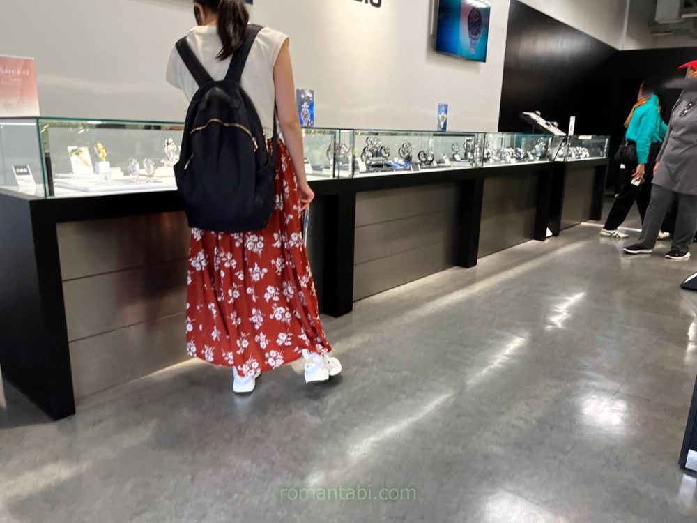 御殿場アウトレットのCasio Watch（カシオ ウォッチ）店内