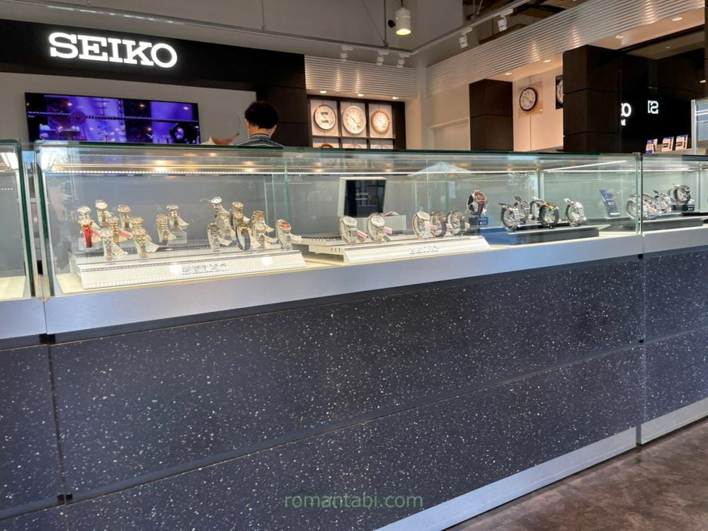 御殿場線アウトレットのSeiko（セイコー）店内