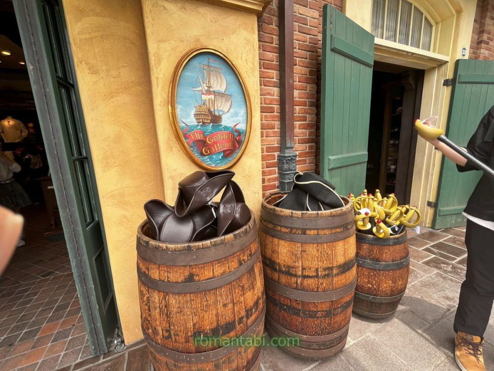 ディズニーランドのゴールデンガリオンの店頭