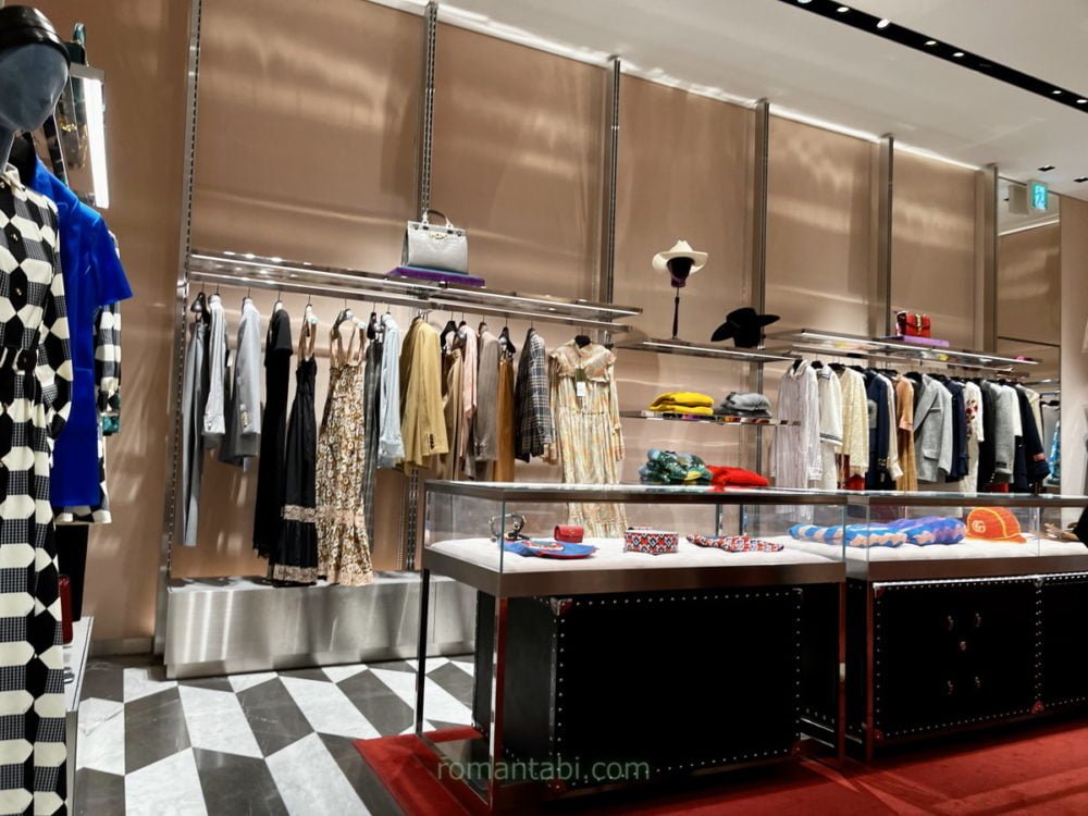 御殿場アウトレットのグッチのウィメンズコレクション