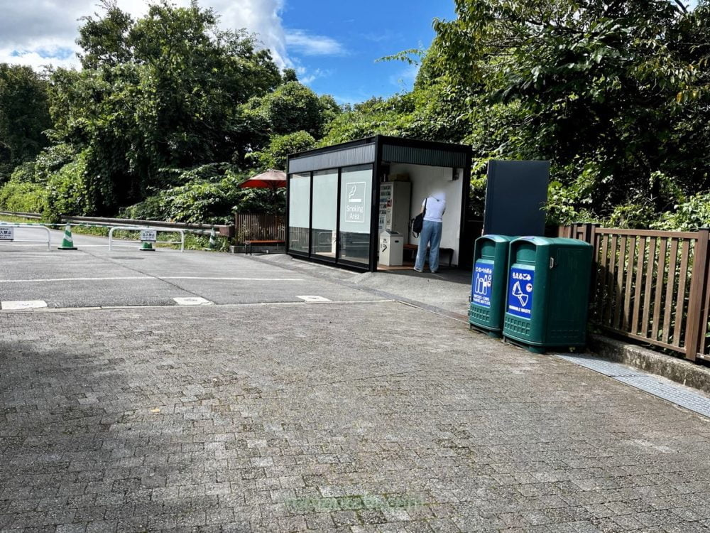 Smoking Area Near Food Bazaar in EAST ZONE at Gotemba Outlet