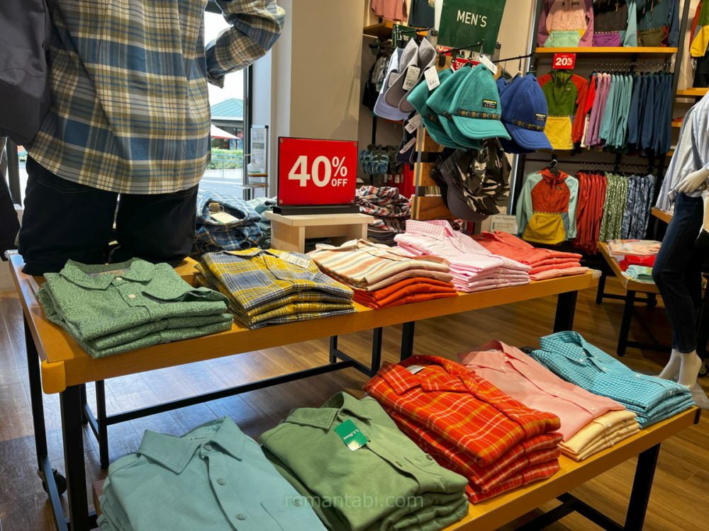 L.L.Bean エル・エル・ビーンの店内