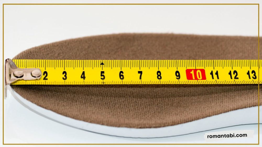 シューズのサイズを測る