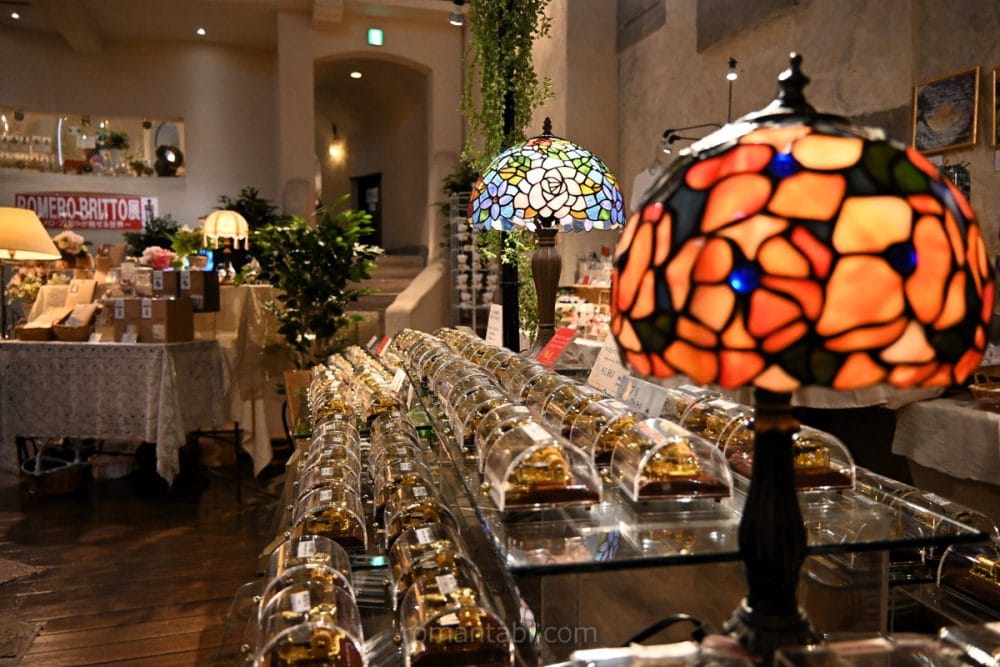 音楽と森の美術館のオルゴール売り場