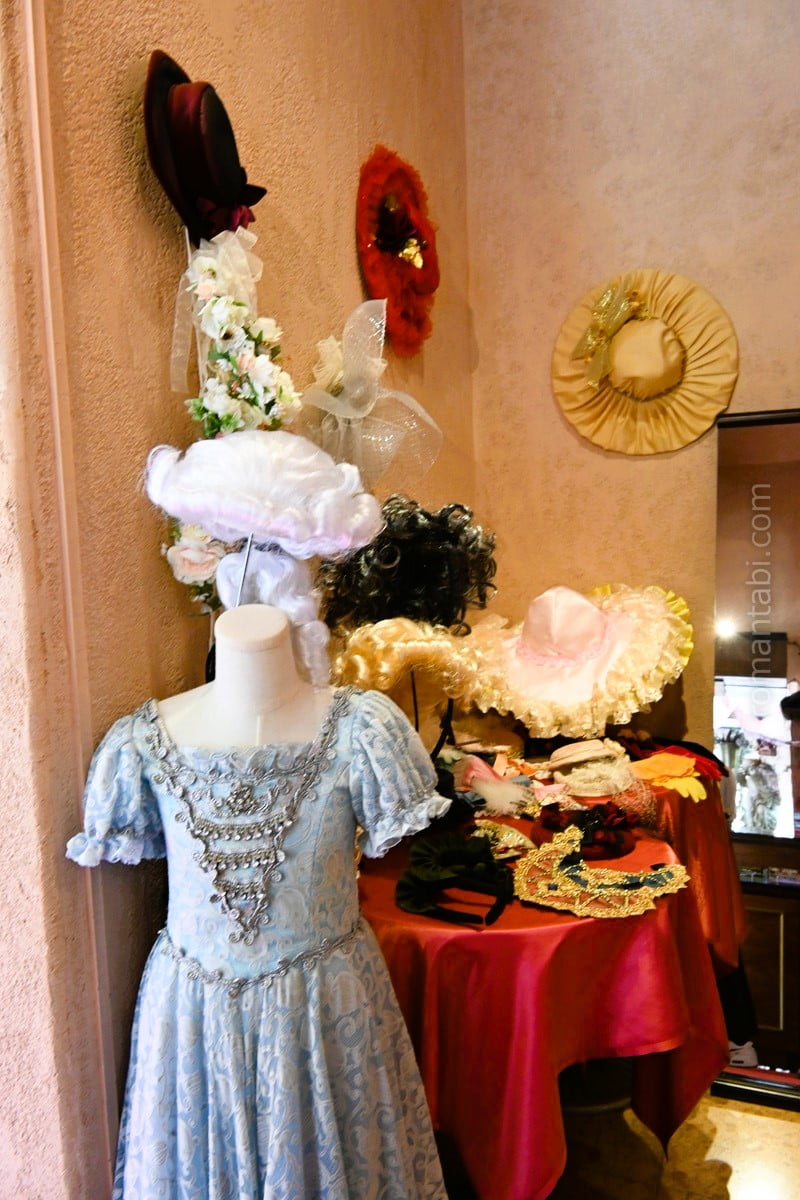 音楽と森の美術館のプリンセス体験とドレスアップ