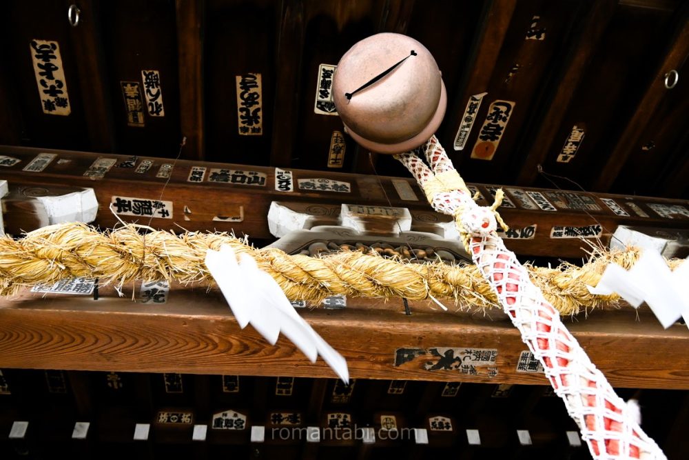 松原神社の鈴緒（すずお）