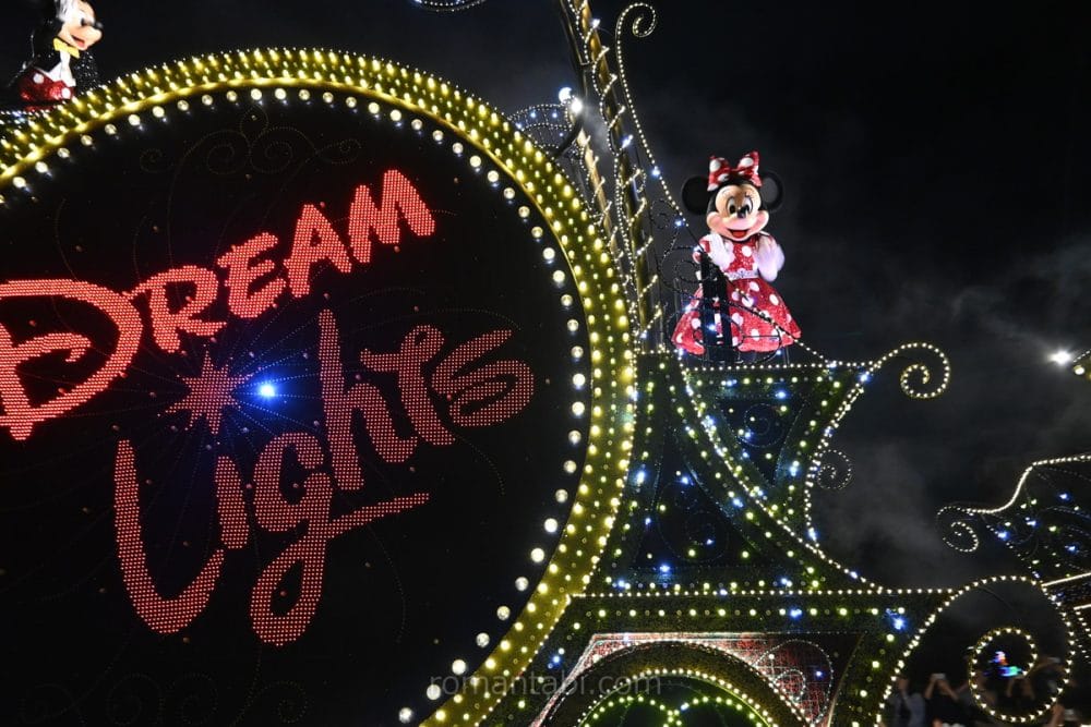 エレクトリカルパレード・ドリームライツのミッキーのドリームライツ・トレインのミニーとミッキー