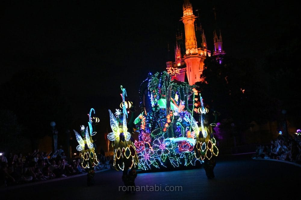 エレクトリカルパレード・ドリームライツのディズニー・フェアリーズのフロート