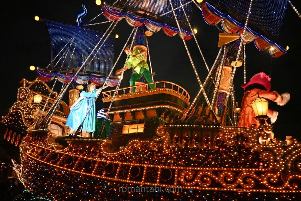 エレクトリカルパレード・ドリームライツのピーターパンの海賊船