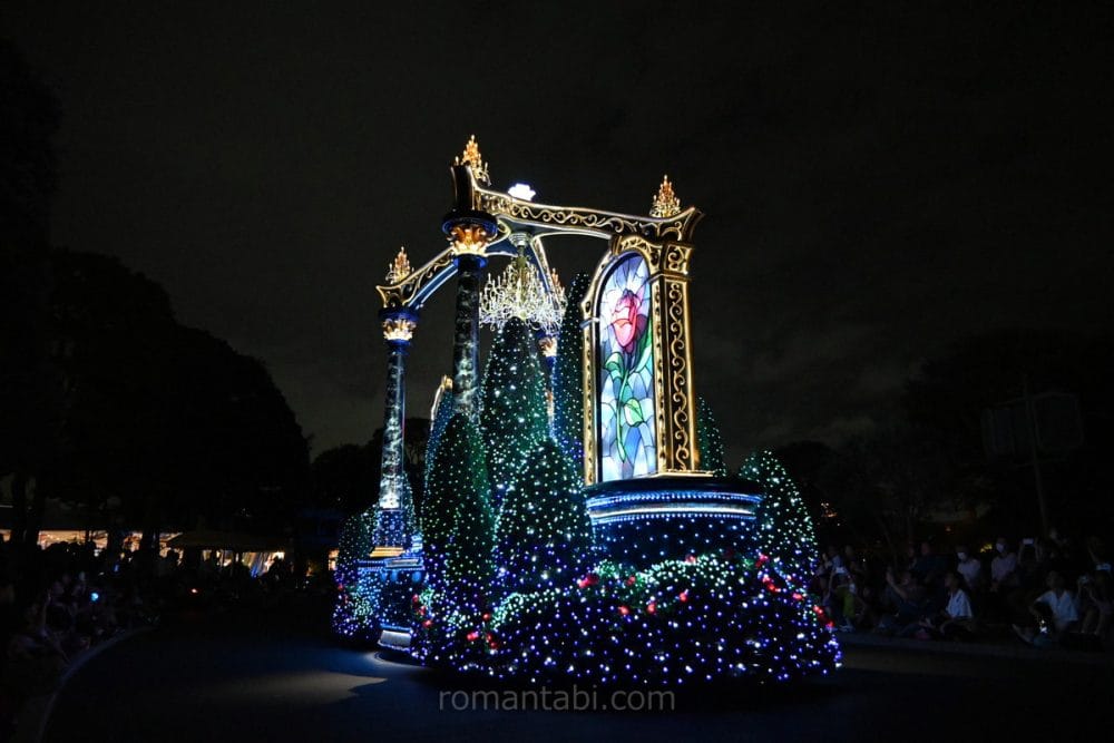 エレクトリカルパレード・ドリームライツのステンドグラス・ローズ