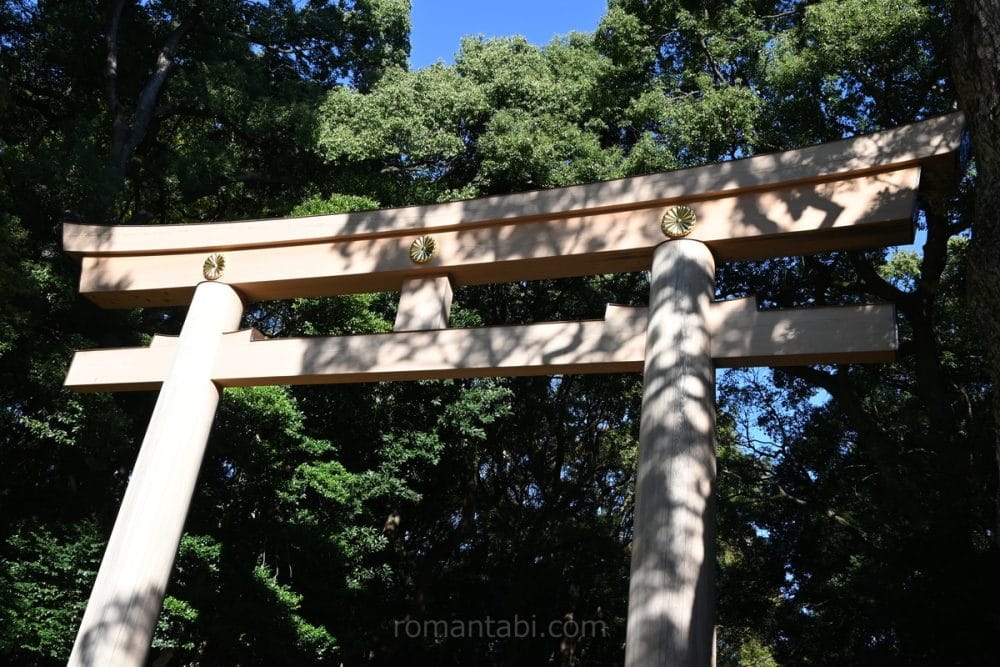 明治神宮の大鳥居/The great torii gate of Meiji Shrine