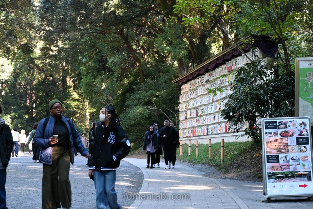 明治神宮の酒樽/Sake barrels at Meiji Shrine