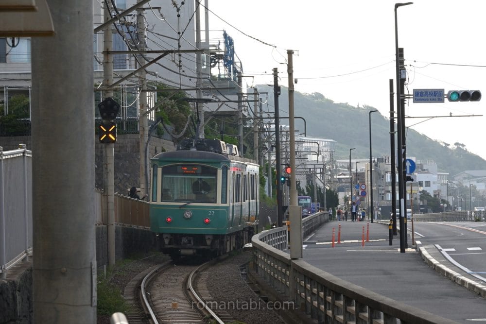 鎌倉高校前駅の江ノ電